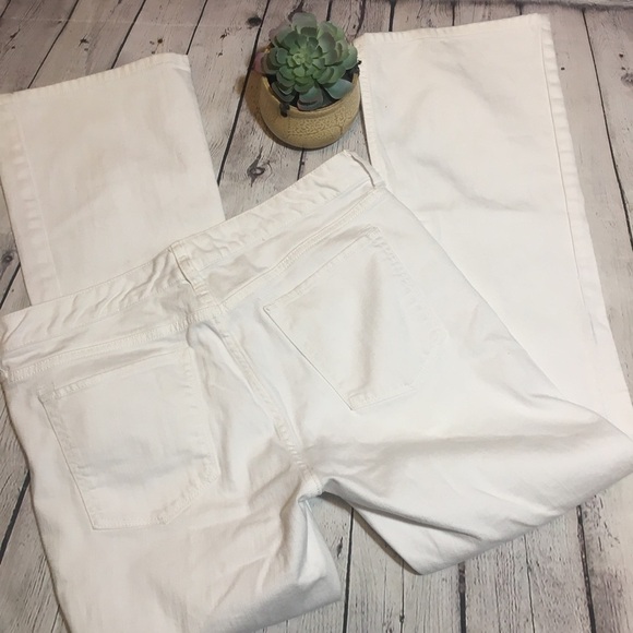 Banana Republic white straight leg denim jeans - Picture 7 of 9